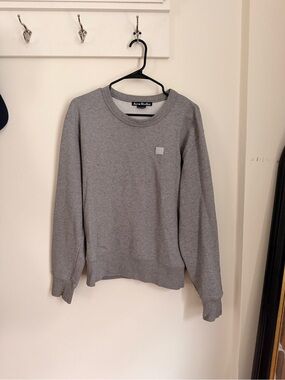 Acne Studios Men's Grey Crewneck Sweater